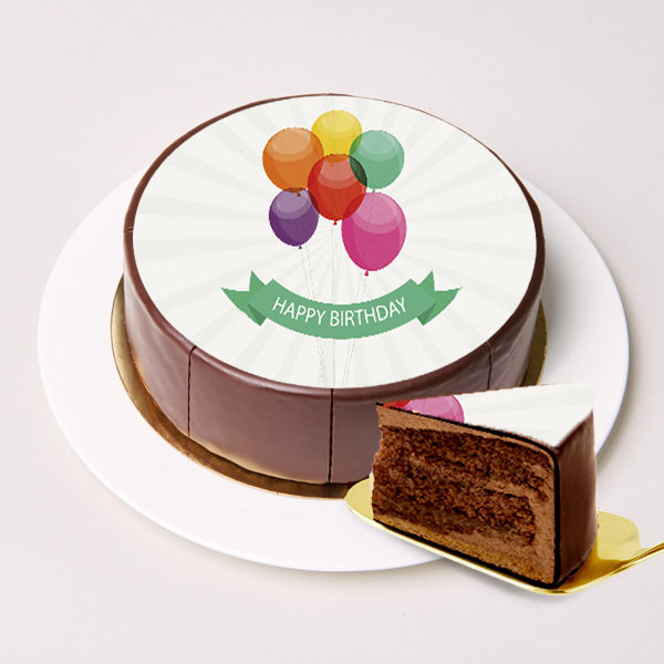 Dessert-Motiv-Torte „Happy Birthday“